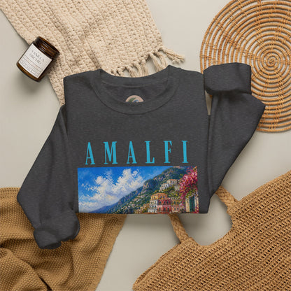 Amalfi Coast Scenic Crewneck Sweatshirt