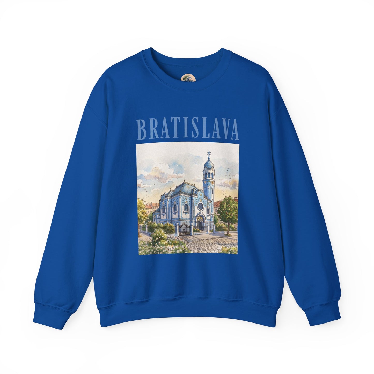 Bratislava Scenic Crewneck Sweatshirt – Vintage Cityscape Graphic