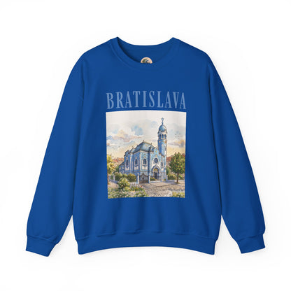 Bratislava Scenic Crewneck Sweatshirt – Vintage Cityscape Graphic