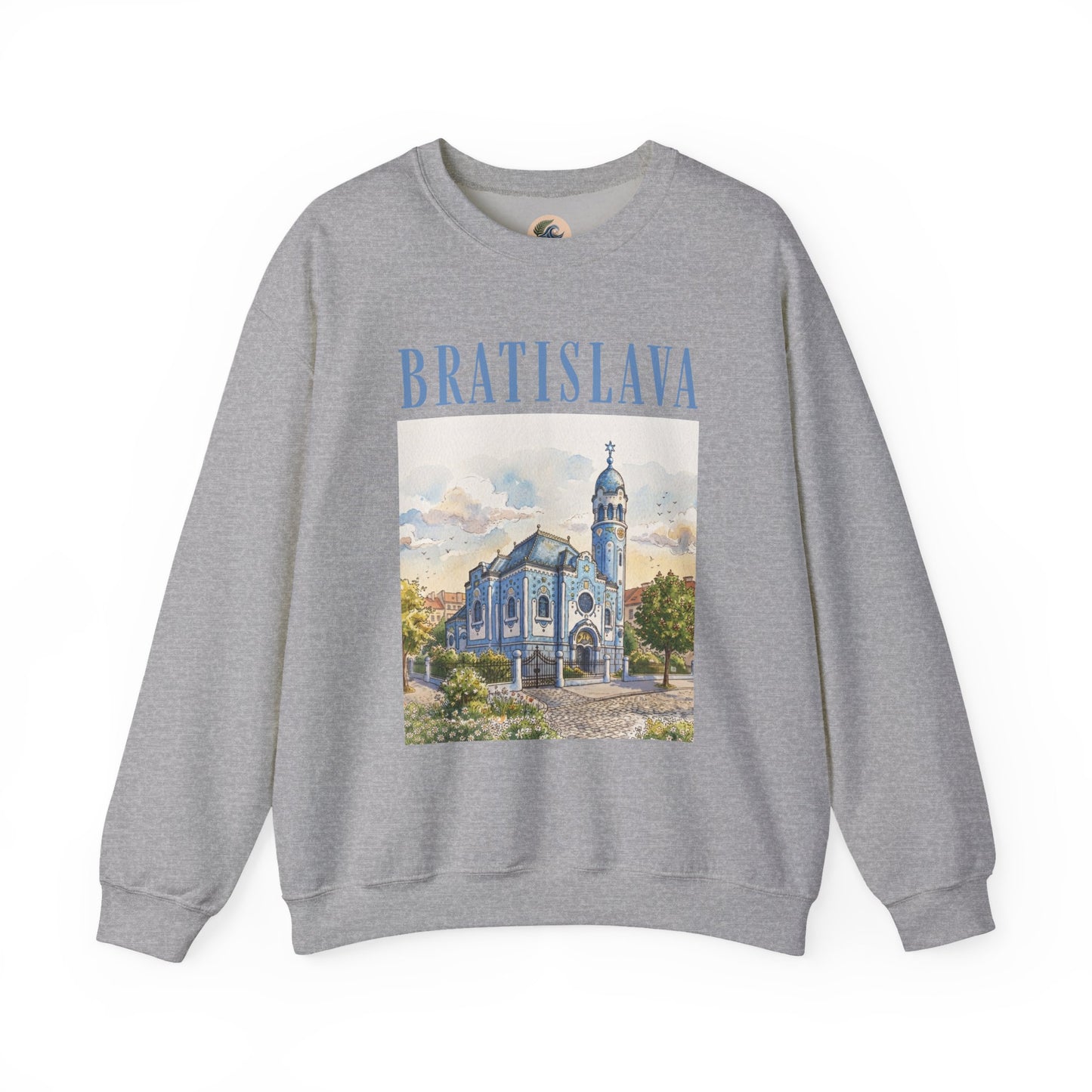 Bratislava Scenic Crewneck Sweatshirt – Vintage Cityscape Graphic