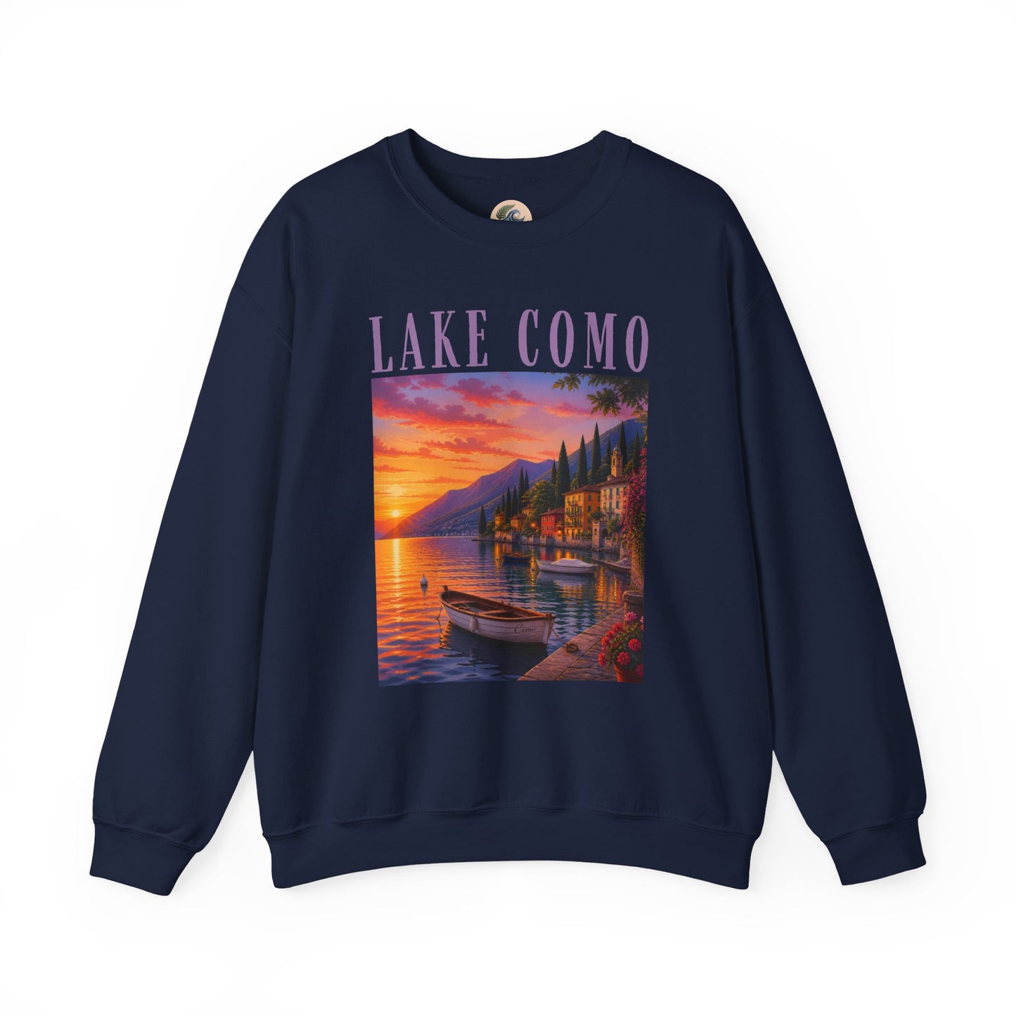 Lake Como Sunset Crewneck Sweatshirt