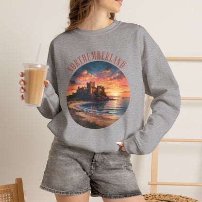 Northumberland Castle Sweatshirt — Scenic Sunset Crewneck