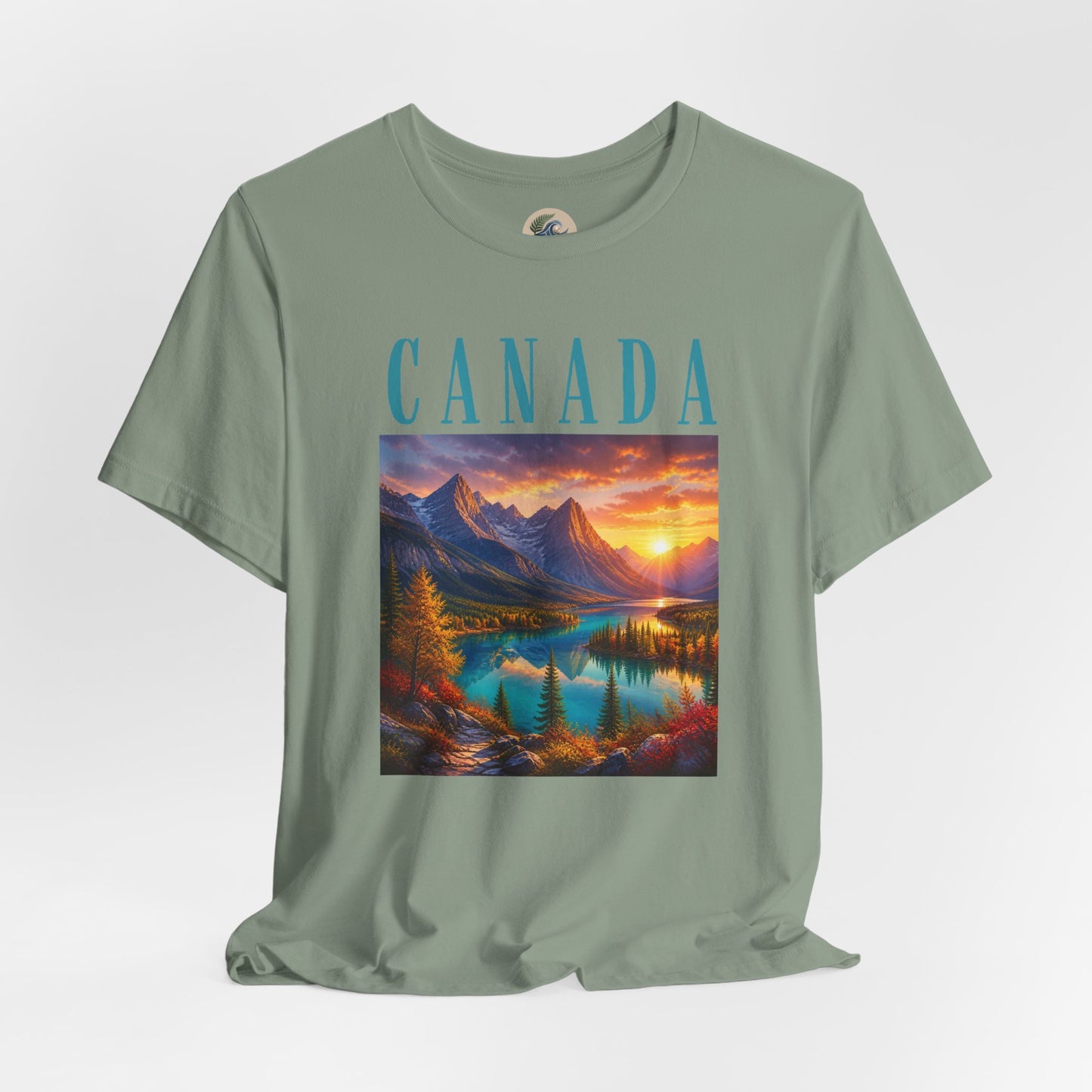 Canada Banff Scenic Mountain Tee — Sunrise Lake Landscape T‑Shirt