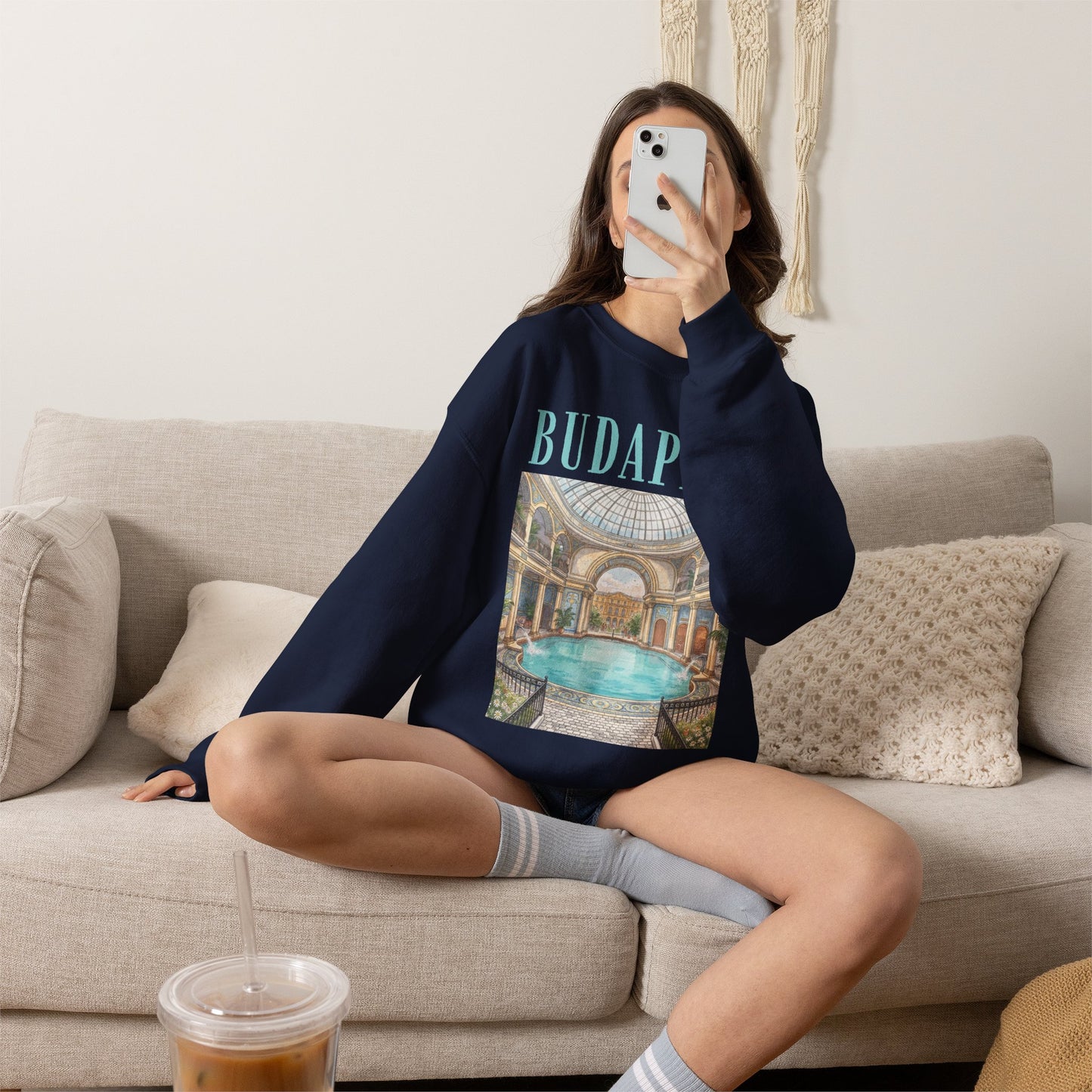 Budapest Thermal Bath Crewneck Sweatshirt