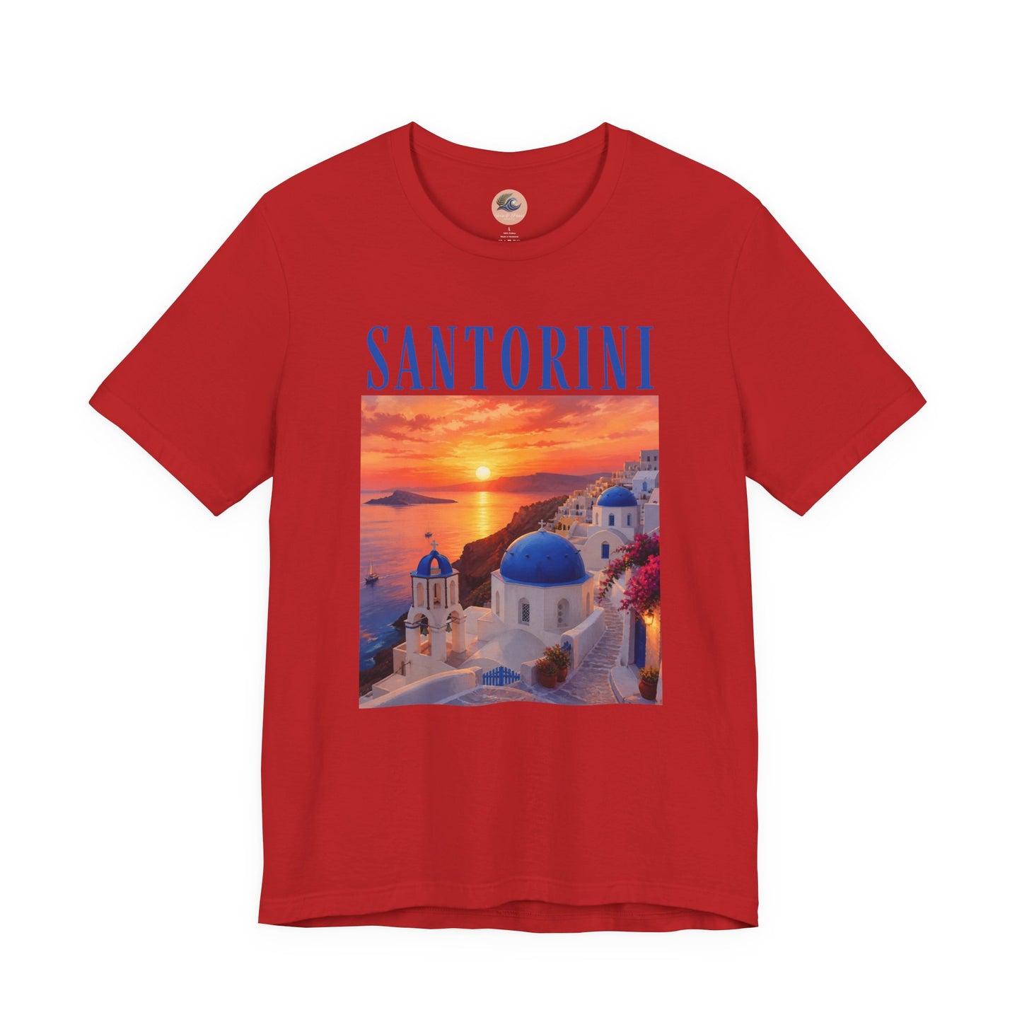 Santorini Sunset Tee — Greek Island Travel T‑Shirt