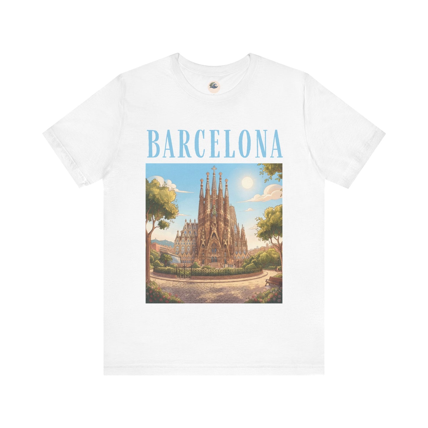 Barcelona Sagrada Família T-Shirt — Vintage Travel Graphic Tee