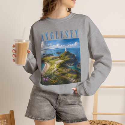 Anglesey Scenic Sweatshirt — Coastal Landscape Crewneck