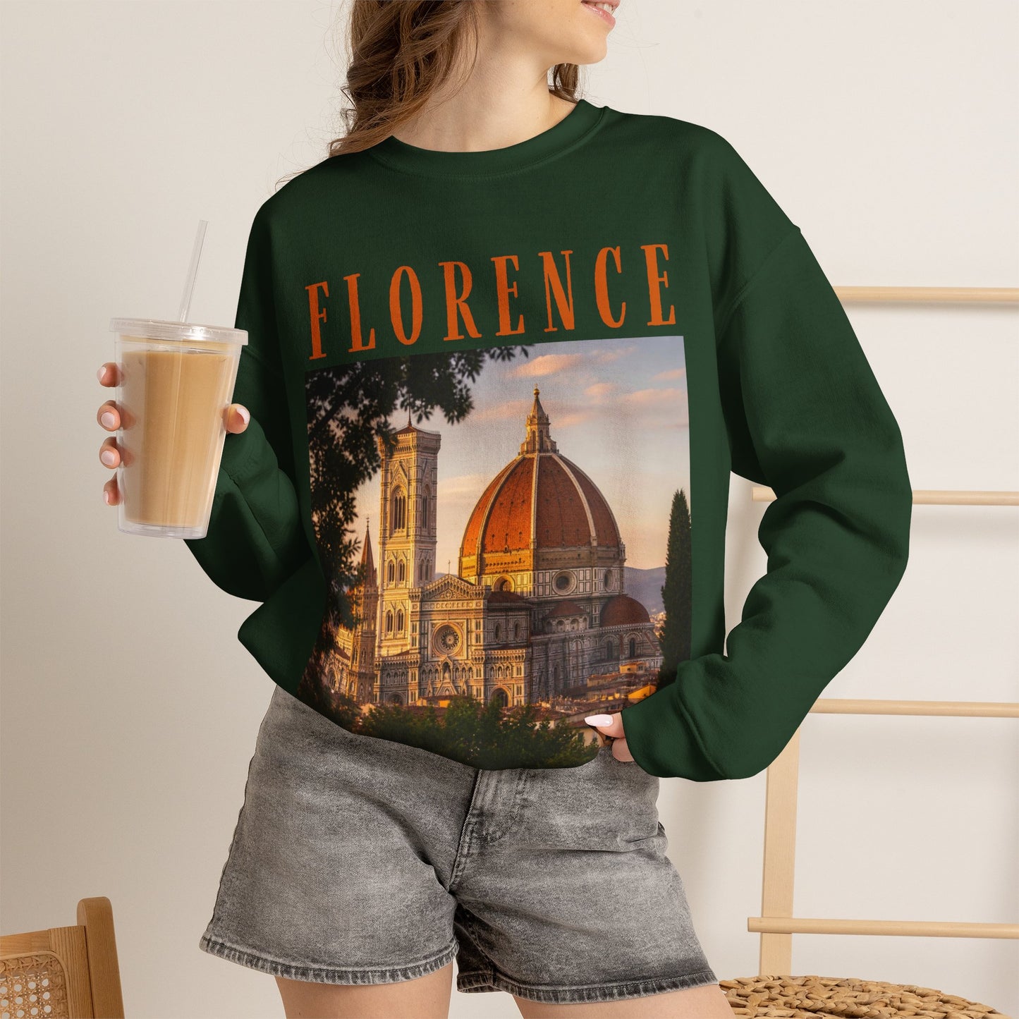 Florence Duomo Crewneck Sweatshirt – Vintage Travel Graphic