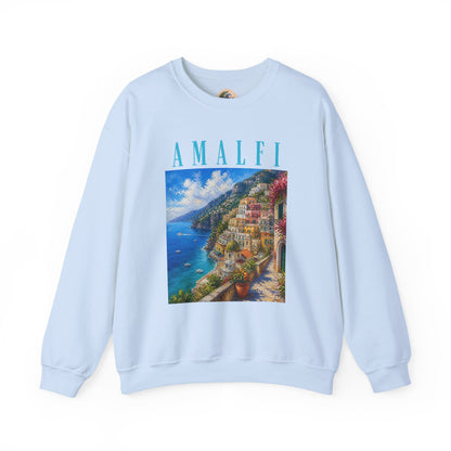 Amalfi Coast Scenic Crewneck Sweatshirt