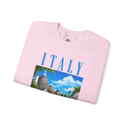 Italy Alberobello Scenic Sweatshirt — Trulli Village Travel Crewneck