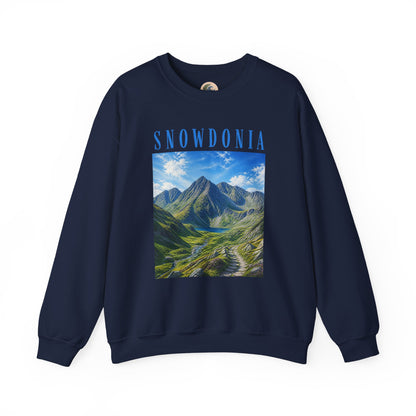 Glyderau Landscape - Snowdonia Mountain Crewneck Sweatshirt