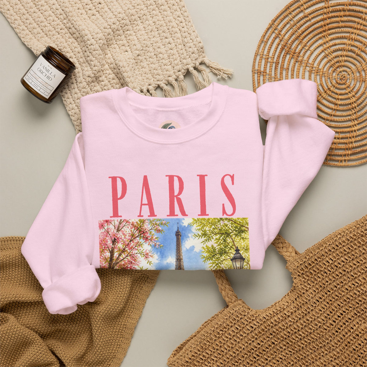 Paris Floral Eiffel Sweatshirt