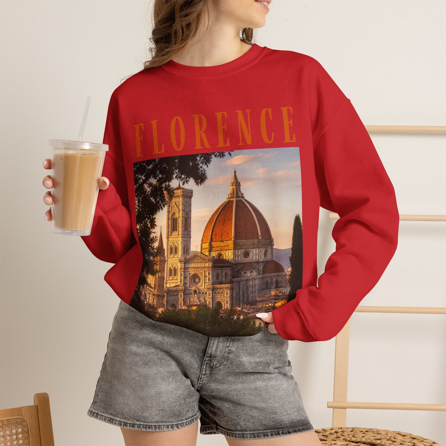 Florence Duomo Crewneck Sweatshirt – Vintage Travel Graphic