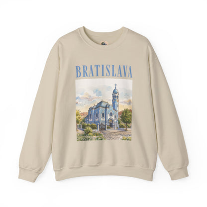 Bratislava Scenic Crewneck Sweatshirt – Vintage Cityscape Graphic