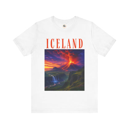 Iceland Volcano Landscape Tee – Scenic Travel Souvenir T-Shirt