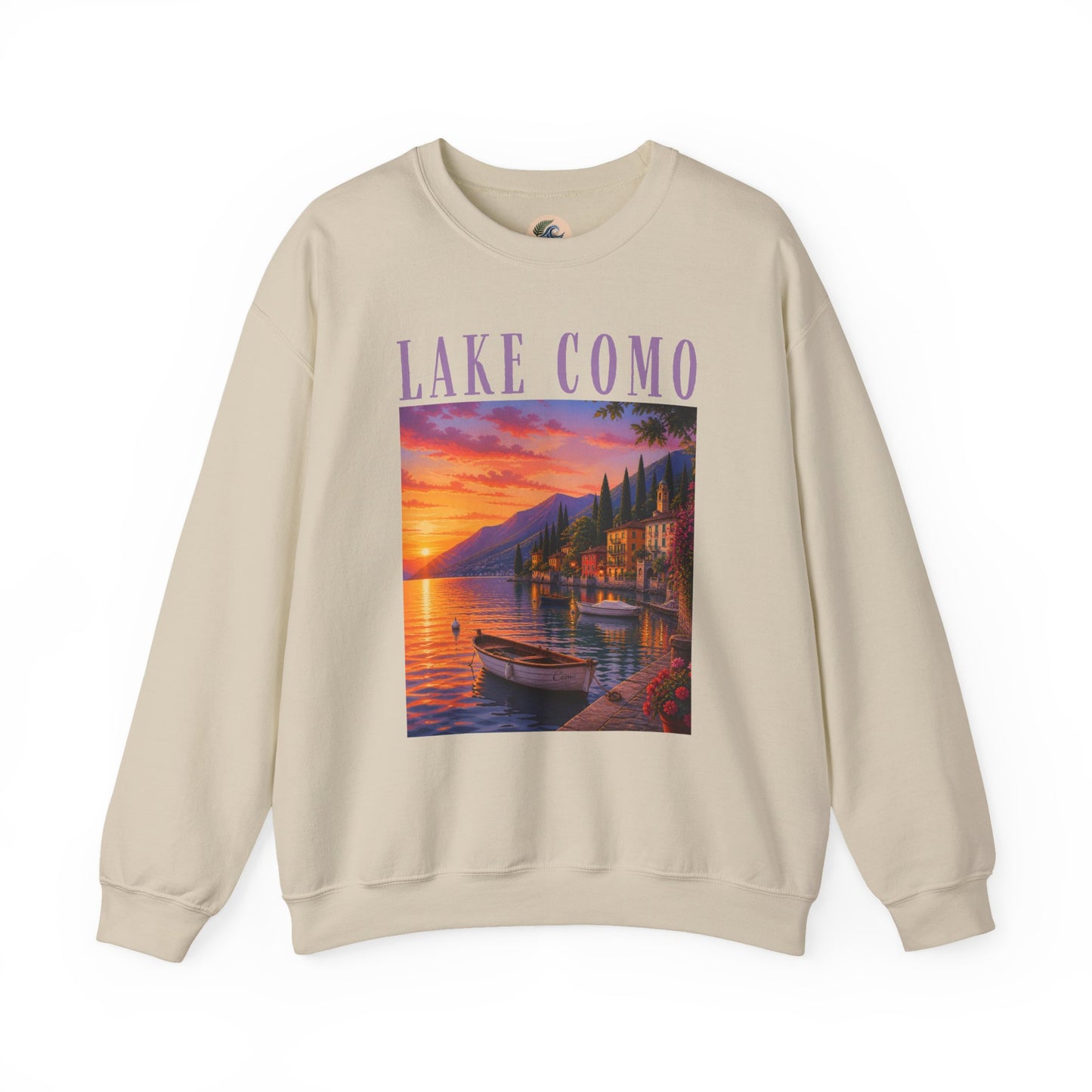 Lake Como Sunset Crewneck Sweatshirt