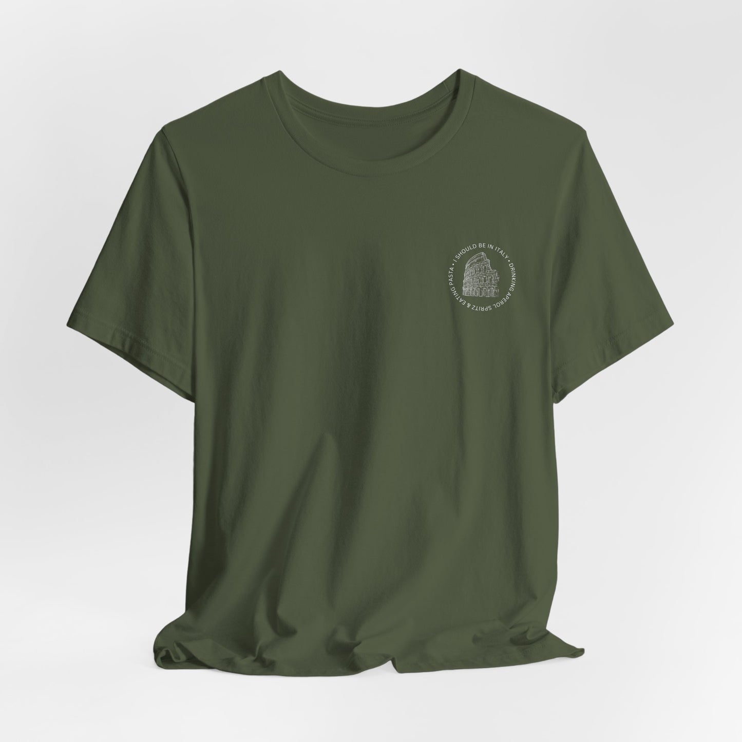 Aperol & Pasta Italy Tee — Minimalist Vintage Liberty Graphic T-Shirt