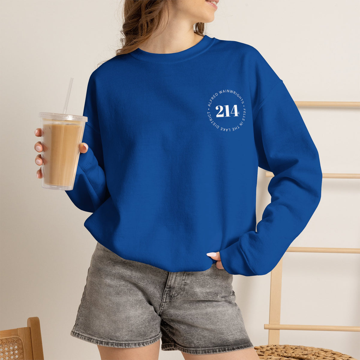 214 Wainwrights Minimalist Crewneck Sweatshirt — Small Chest Logo
