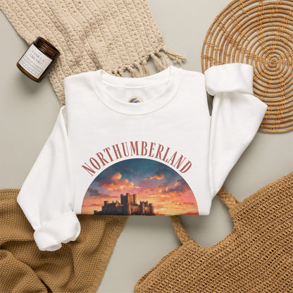 Northumberland Castle Sweatshirt — Scenic Sunset Crewneck