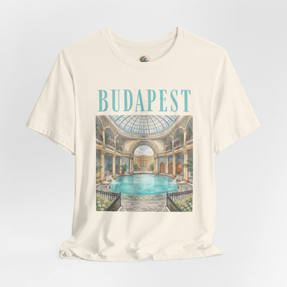 Budapest Thermal Baths Graphic Tee — Vintage Spa Travel T-Shirt