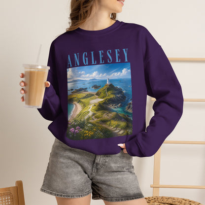 Anglesey Scenic Sweatshirt — Coastal Landscape Crewneck
