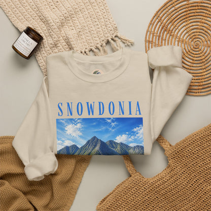 Glyderau Landscape - Snowdonia Mountain Crewneck Sweatshirt
