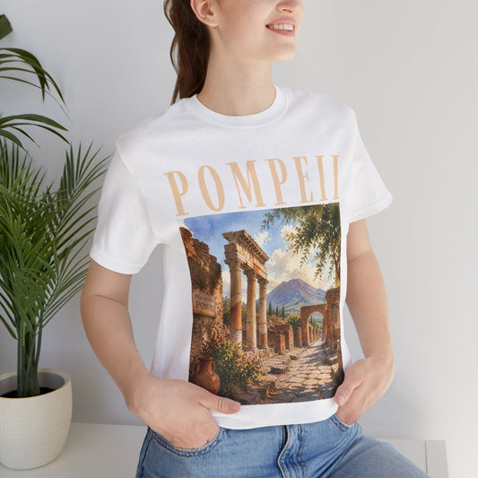Pompeii Vintage Ruins Tee — Retro Travel Graphic T-Shirt