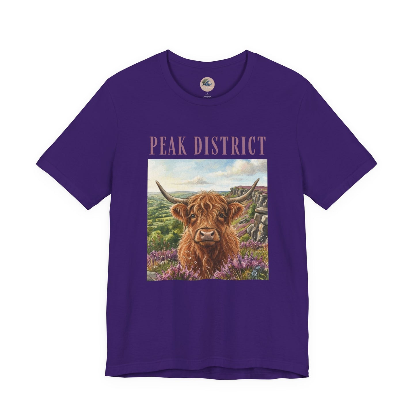 Peak District Highland Cow T‑Shirt