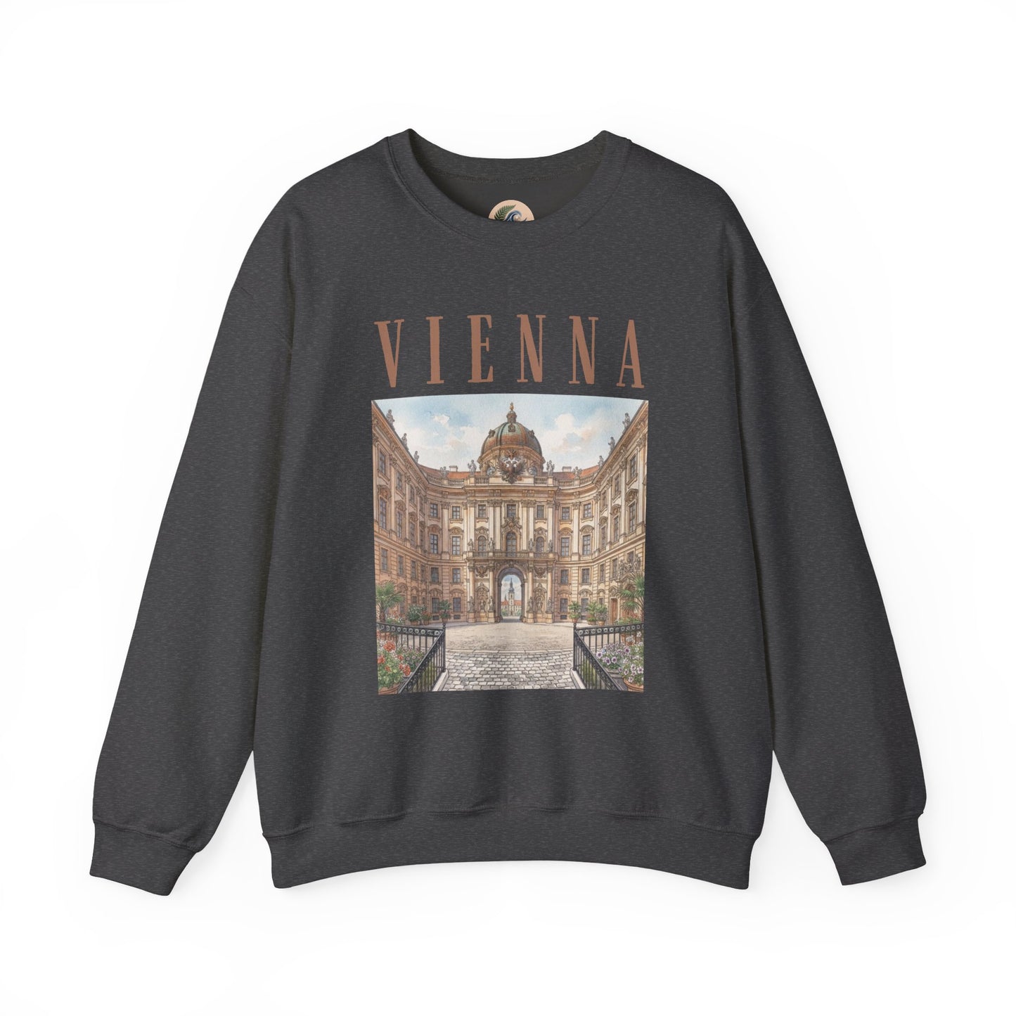 Vienna Palace Crewneck Sweatshirt — Vintage Vienna Travel Sweatshirt