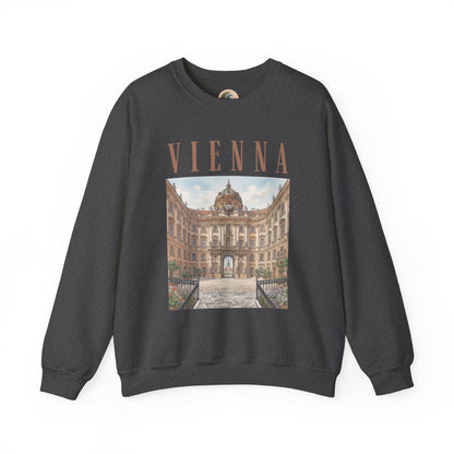 Vienna Palace Crewneck Sweatshirt — Vintage Vienna Travel Sweatshirt