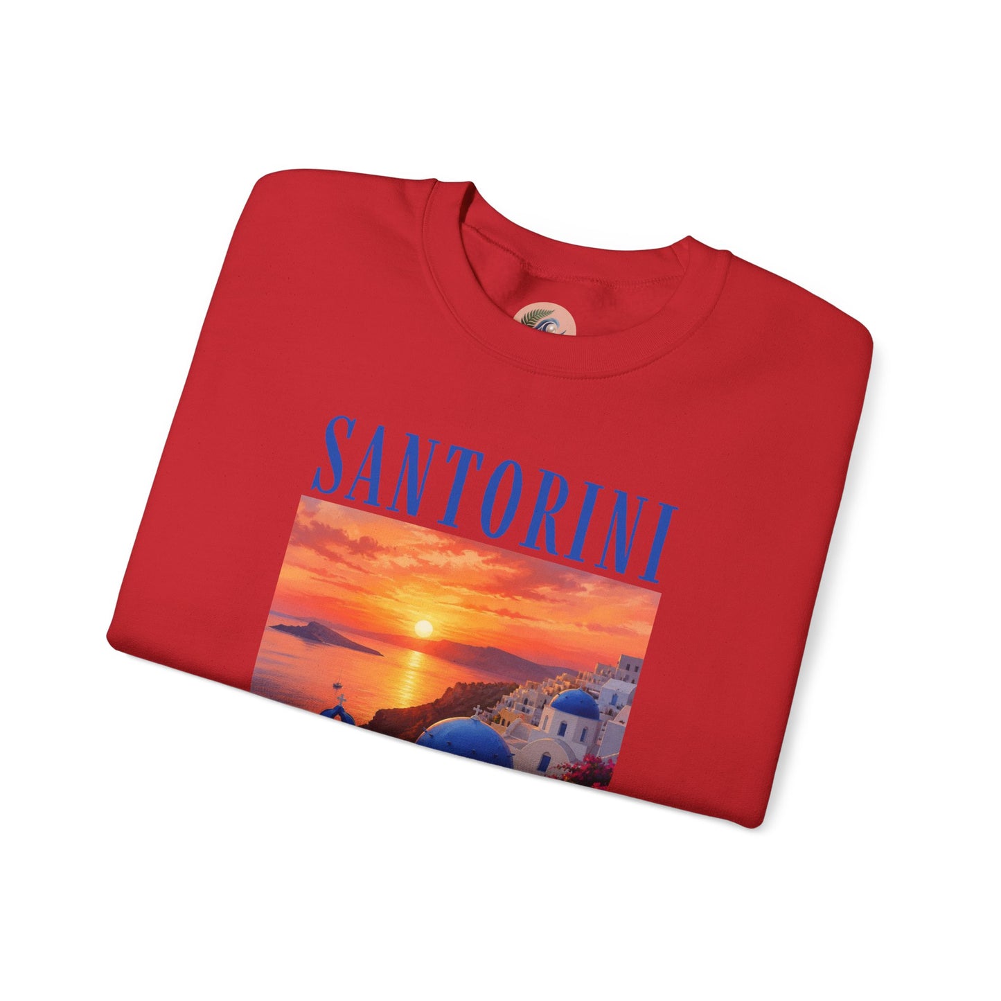 Santorini Sunset Sweatshirt — Greek Island Travel Crewneck