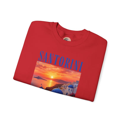 Santorini Sunset Sweatshirt — Greek Island Travel Crewneck