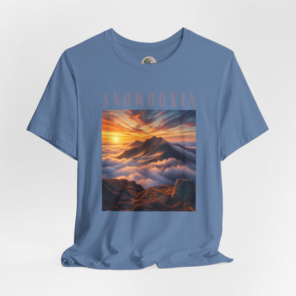 Snowdonia Mountain Sunset T‑Shirt