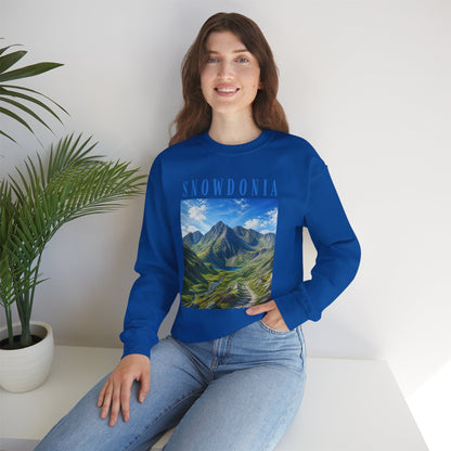 Glyderau Landscape - Snowdonia Mountain Crewneck Sweatshirt