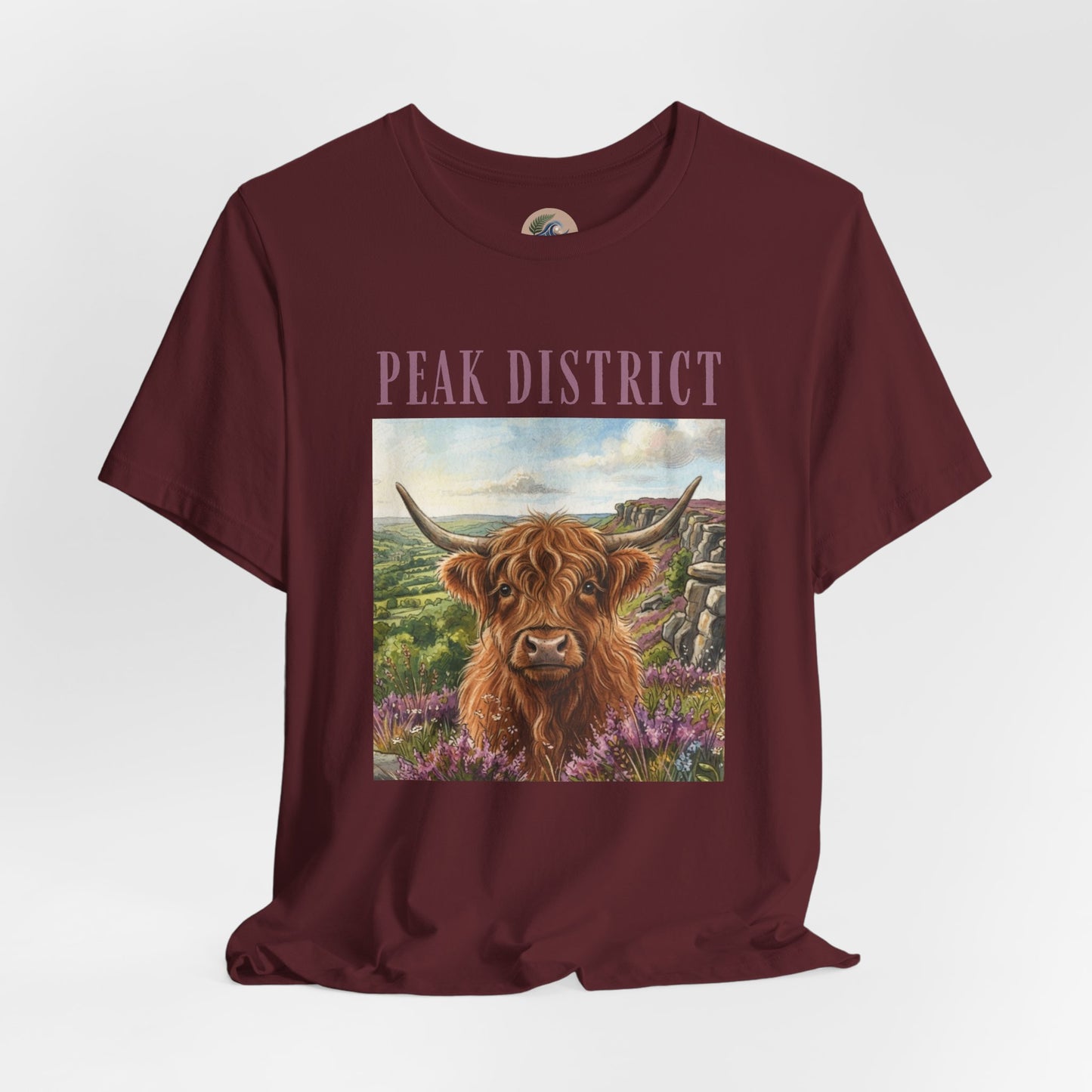 Peak District Highland Cow T‑Shirt