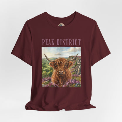Peak District Highland Cow T‑Shirt