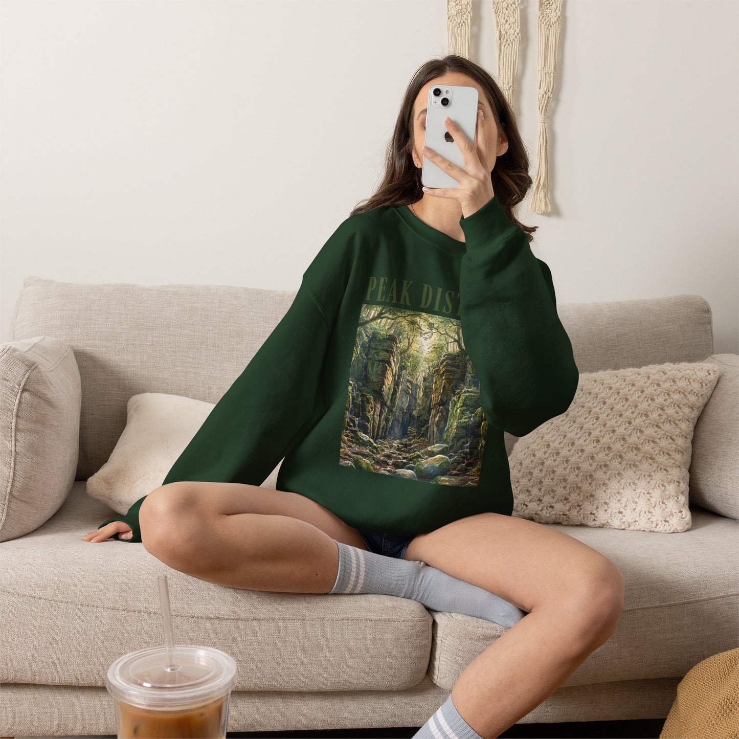 Peak District Luds Church - Scenic Crewneck Sweatshirt