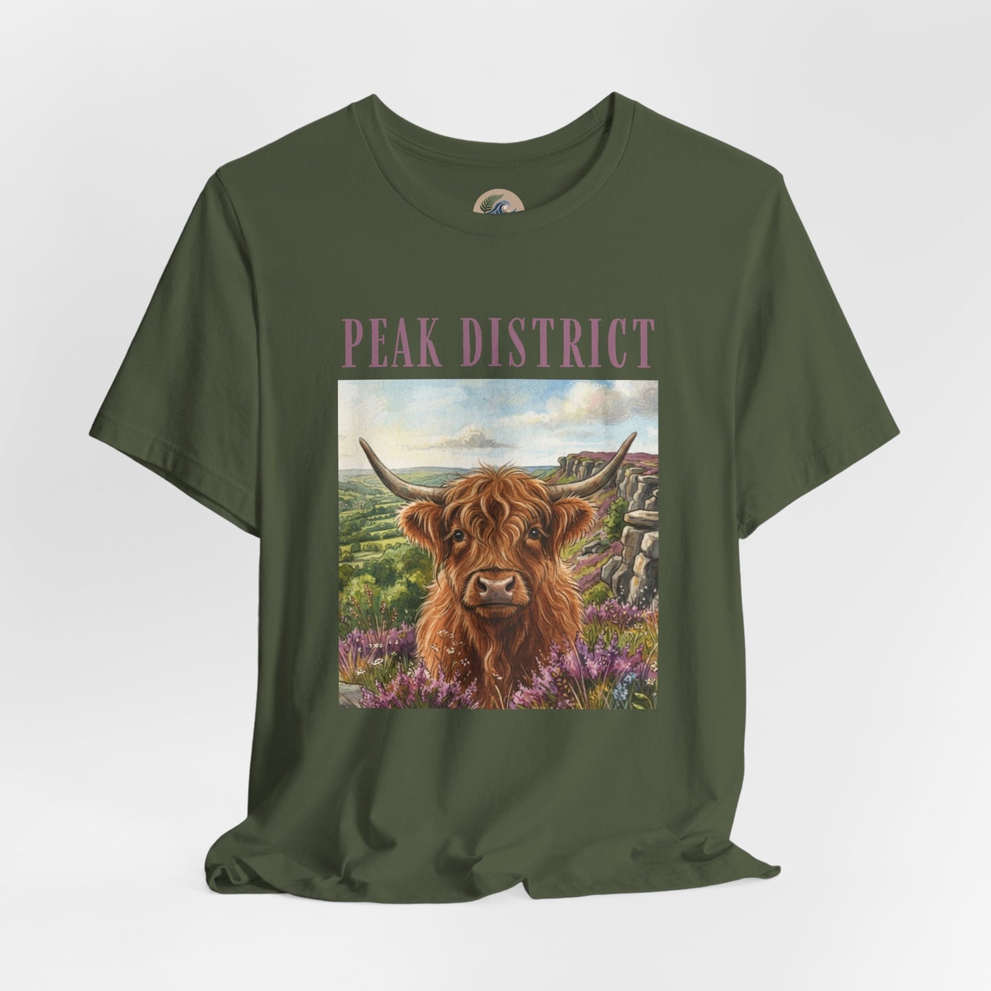 Peak District Highland Cow T‑Shirt