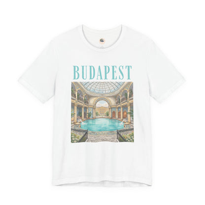 Budapest Thermal Baths Graphic Tee — Vintage Spa Travel T-Shirt