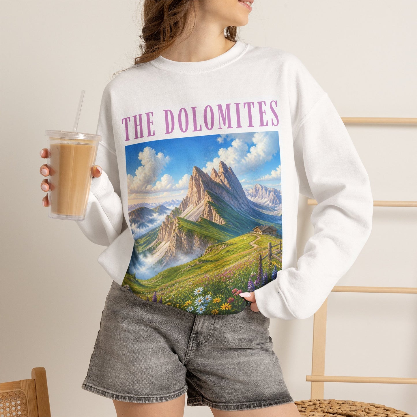 Italy Dolomites - Vintage Mountain Sweatshirt