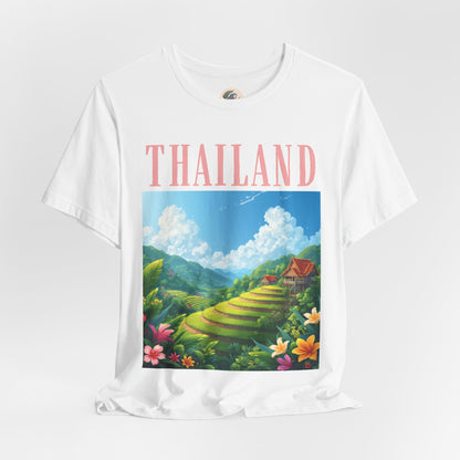 Thailand Scenic Tee — Tropical Rice Terrace Graphic T-Shirt