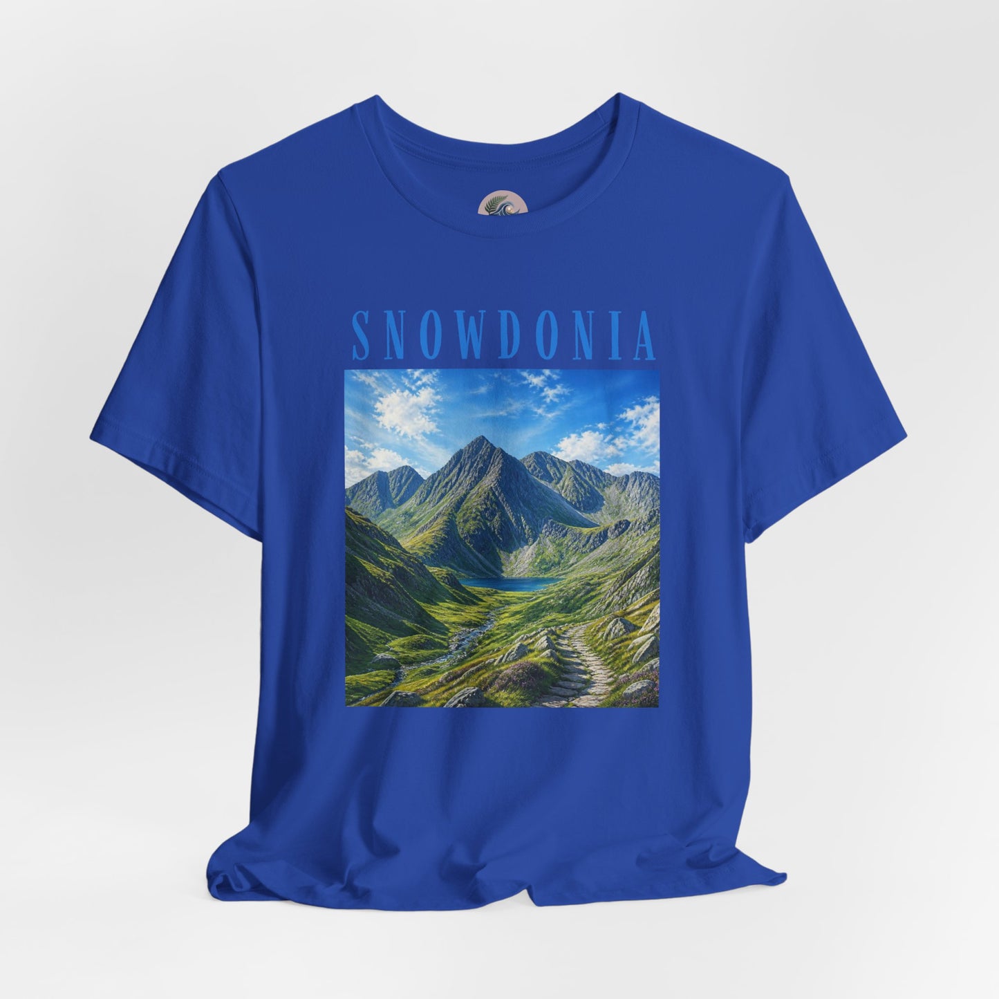 Glyderau Landscape T‑Shirt – Scenic 'SNOWDONIA' Mountain Graphic Tee