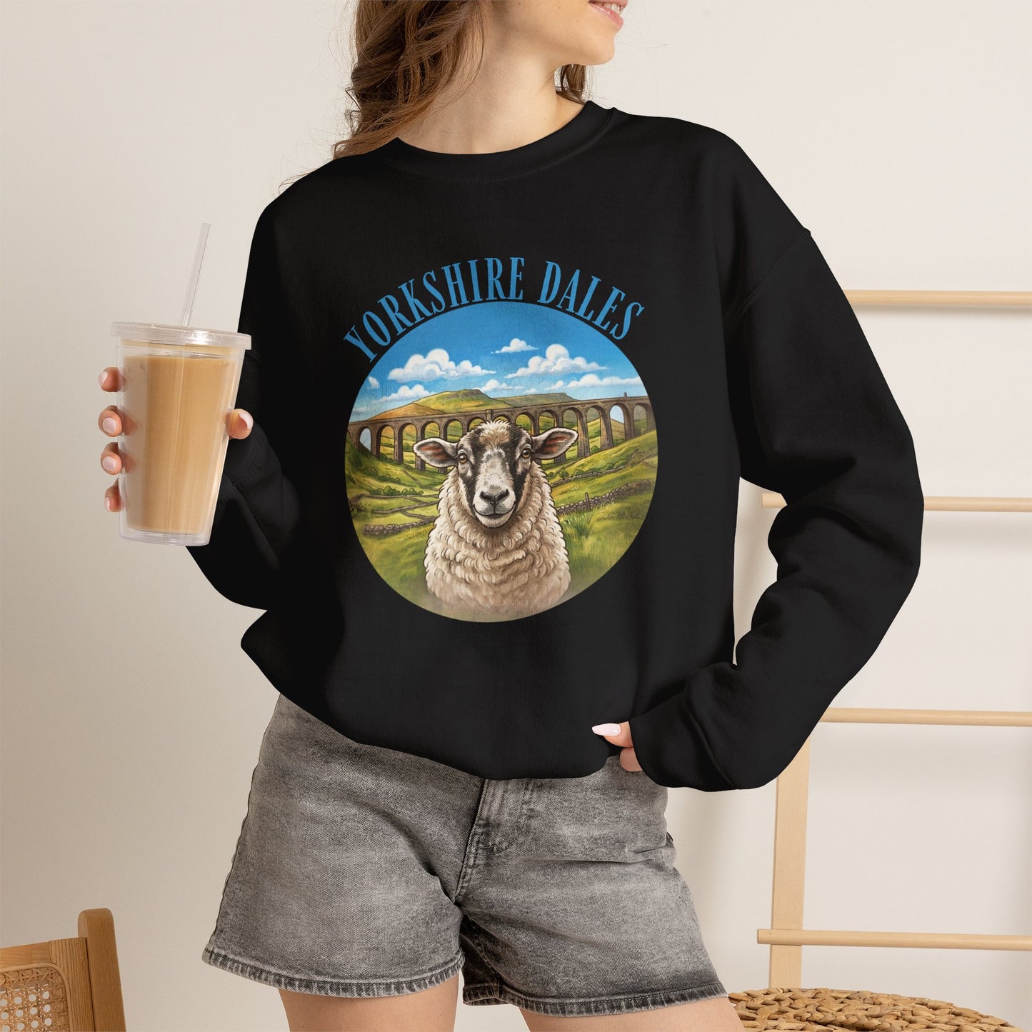 Yorkshire Dales Sheep Crewneck Sweatshirt