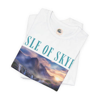 Isle of Skye Scenic T-Shirt — Scottish Landscape Waterfall Tee