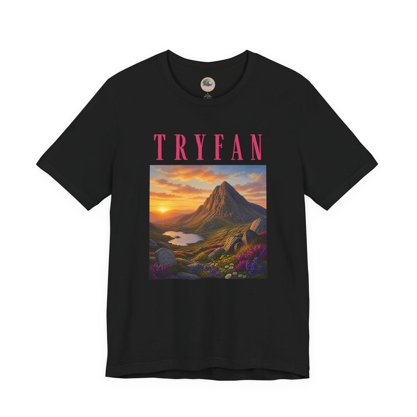 Tryfan Mountain Tee — Scenic Sunset Landscape T‑Shirt