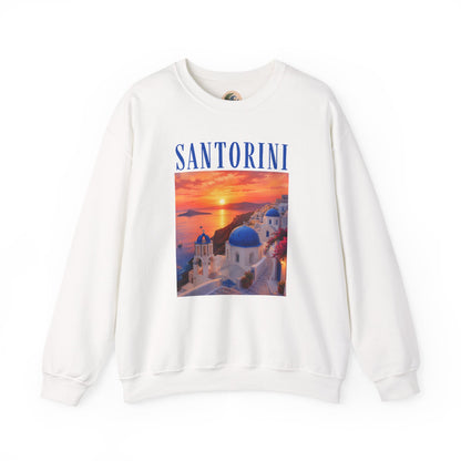 Santorini Sunset Sweatshirt — Greek Island Travel Crewneck