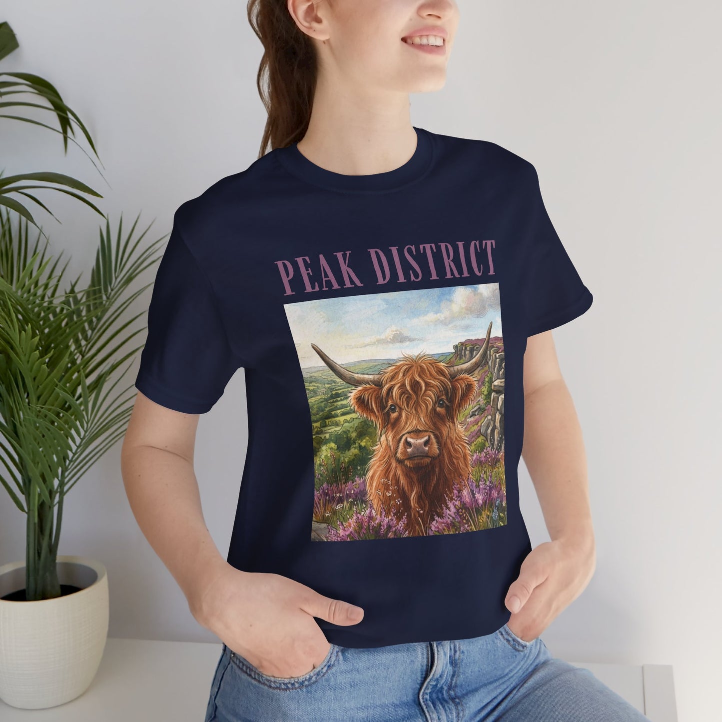 Peak District Highland Cow T‑Shirt