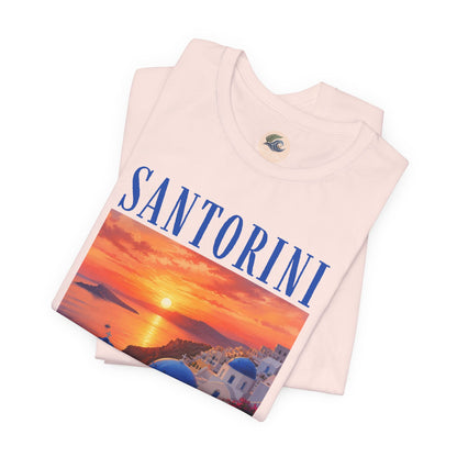 Santorini Sunset Tee — Greek Island Travel T‑Shirt