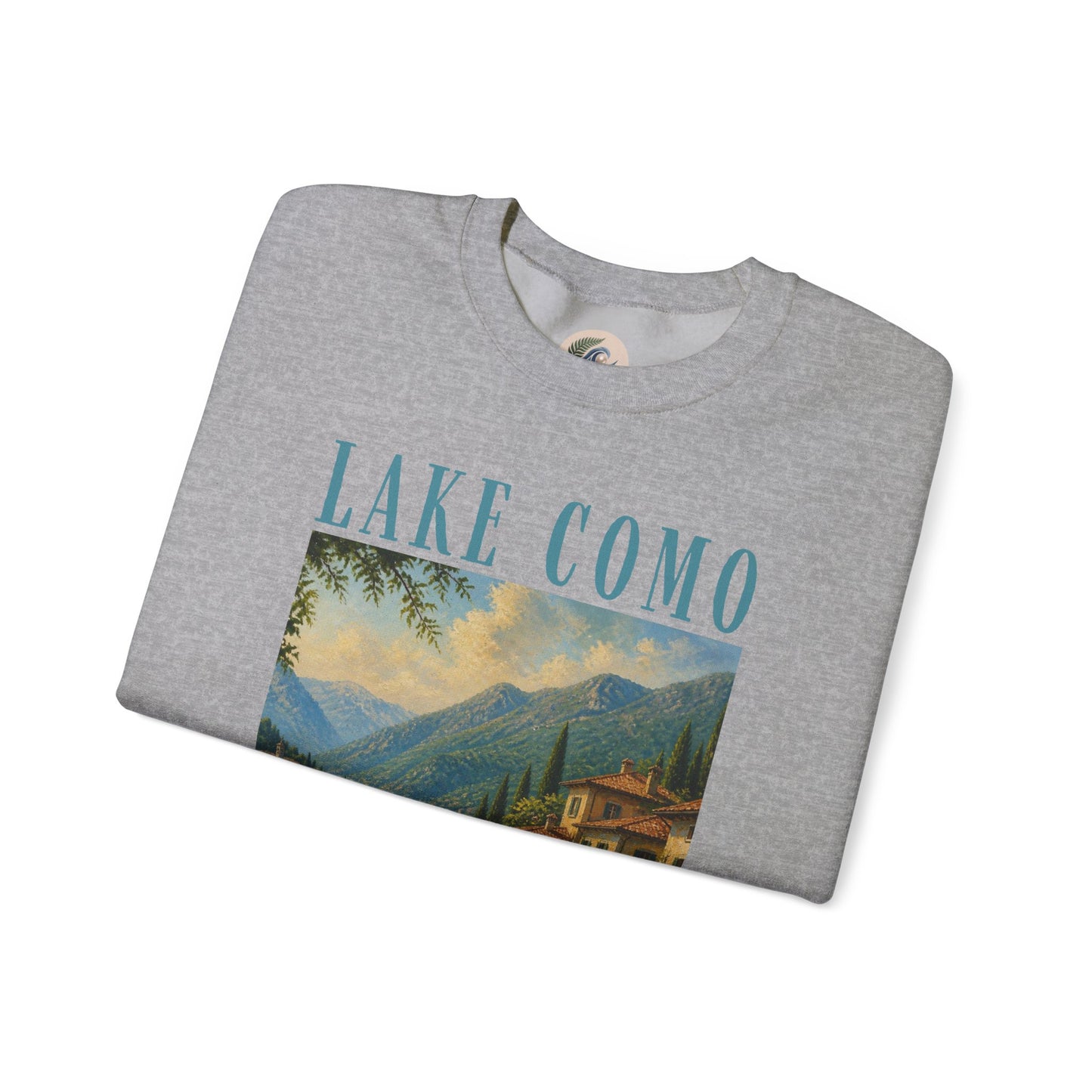 Lake Como Vintage Crewneck Sweatshirt — Scenic Italian Lake Graphic