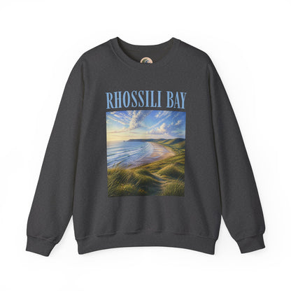 Rhossili Bay Scenic Crewneck Sweatshirt